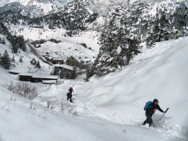 subiendo por la ladera